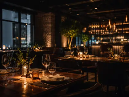 Restaurant dining room photography by CineGrow