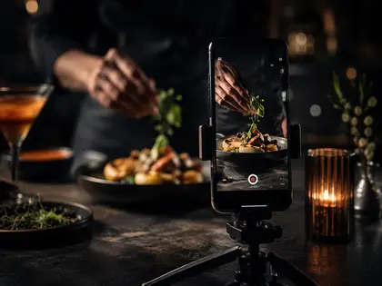 Restaurant social media content production by CineGrow