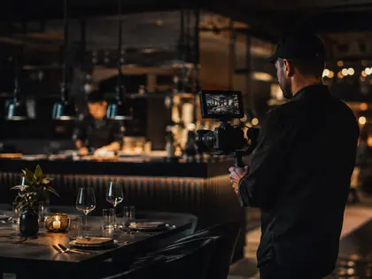 Cinematic restaurant videography production by CineGrow