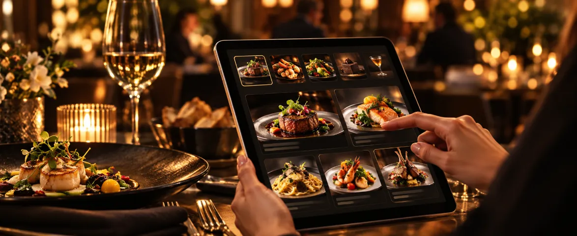 Interactive Visual Menus for restaurants
