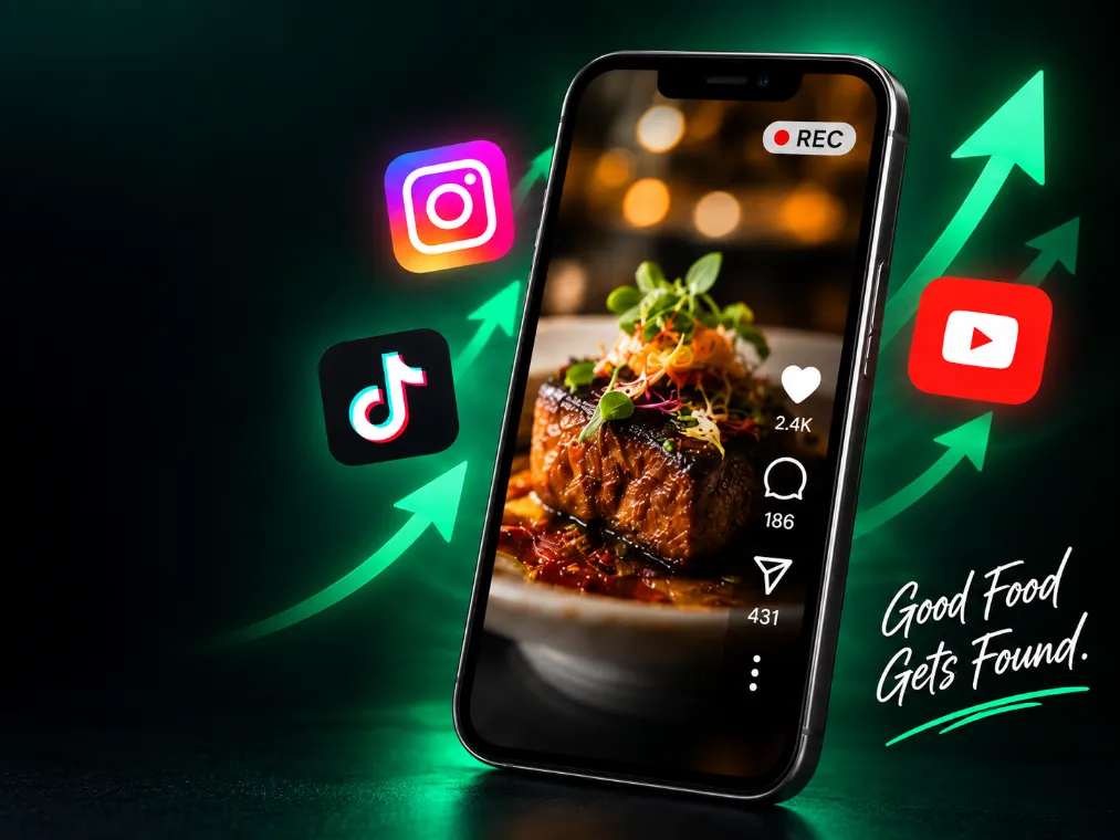 Restaurant content gaining social-media engagement