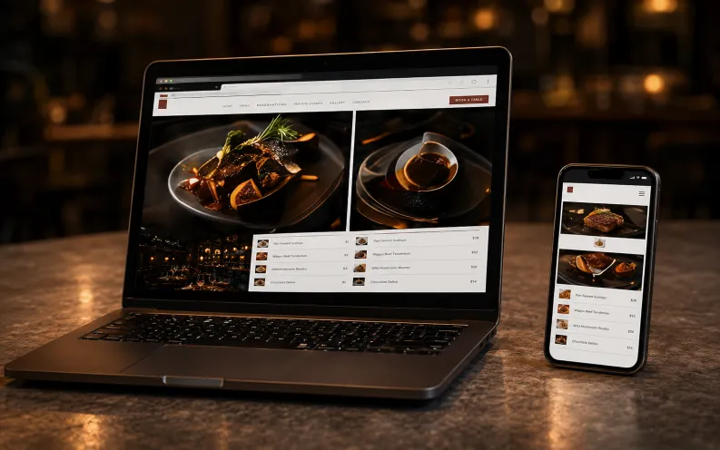 Website & Google Content for a Jersey City restaurant