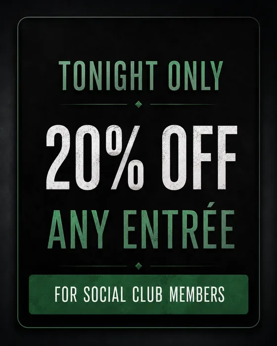 Restaurant social club offer promotion